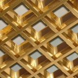 Потолок Грильято золото пирамидальный